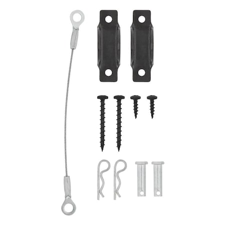 Furniture Anti Tip Kit, Steel, 1Piece